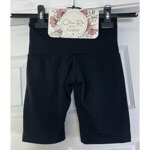 Olivia Rae Basics 2-Pack Shorts Pull-On Black Size XS NEW